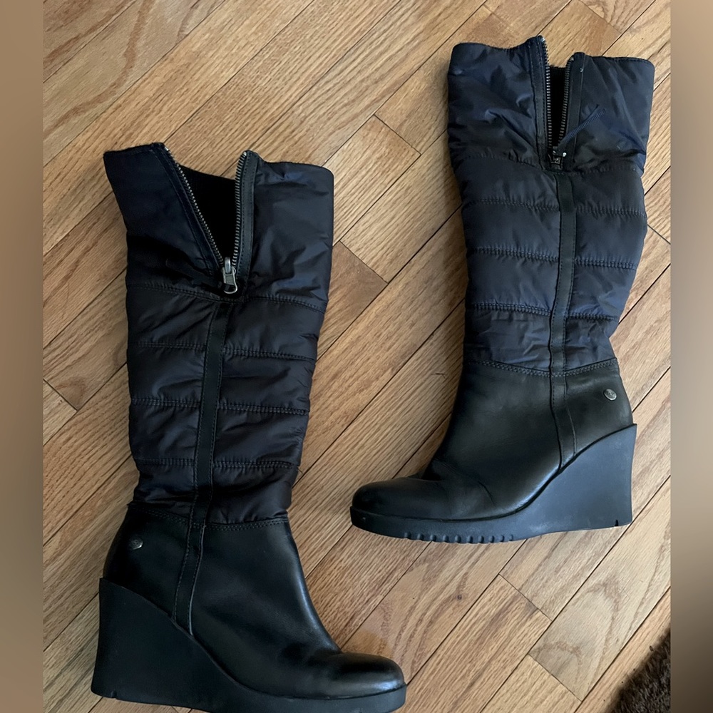 Ugg leather snow wedges